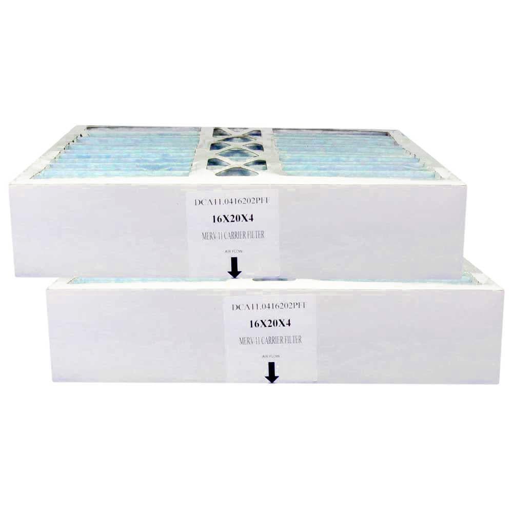 Atomic FILXXFNC0017 16x20x4.25 MERV 11 Replacement Air Filter for Carrier Furnace - 2 Pack | High Efficiency Dust & Allergen Reduction for Home HVAC Systems