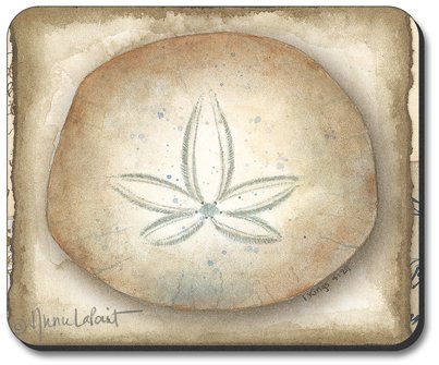 Art Plates Sand Dollar Mouse Pad - Non-Slip Desk Mat for Computers & Laptops - Perfect for Office, Gaming & Home Workspace