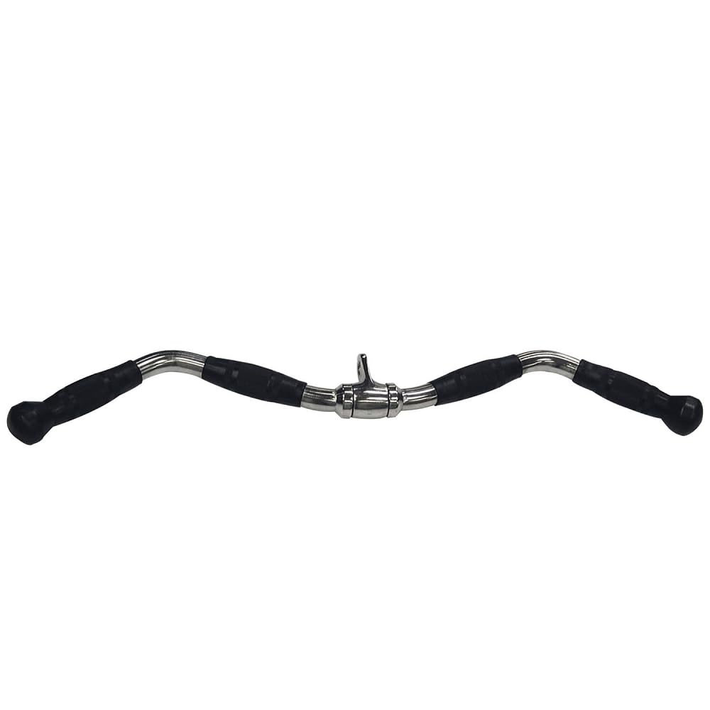 Body-Solid LAT Pulldown & Revolving Curl Bar Attachment for Cable Machine - Gym Strength Training Equipment for Back, Biceps & Muscle Building - Perfect for Home Gym Workouts & Fitness Enthusiasts