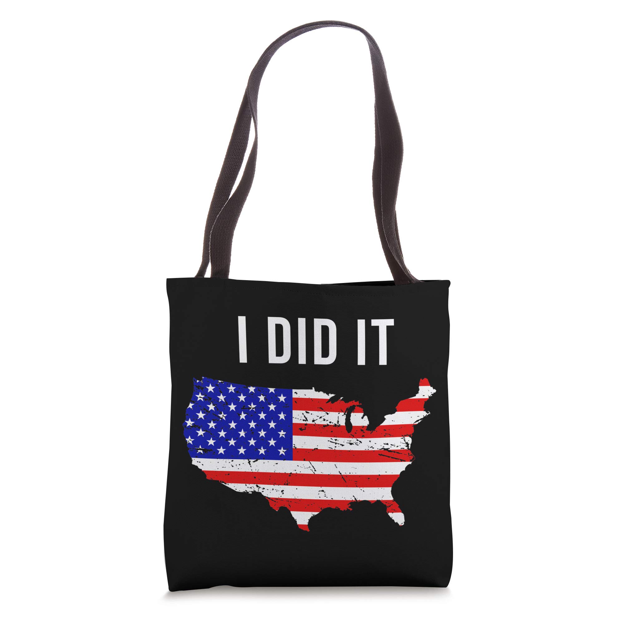American Flag Tote Bag for Travel Lovers - Perfect Solo Traveler Gift & Christmas Present - Durable Shopping Bag for Beach, Grocery & Daily Use