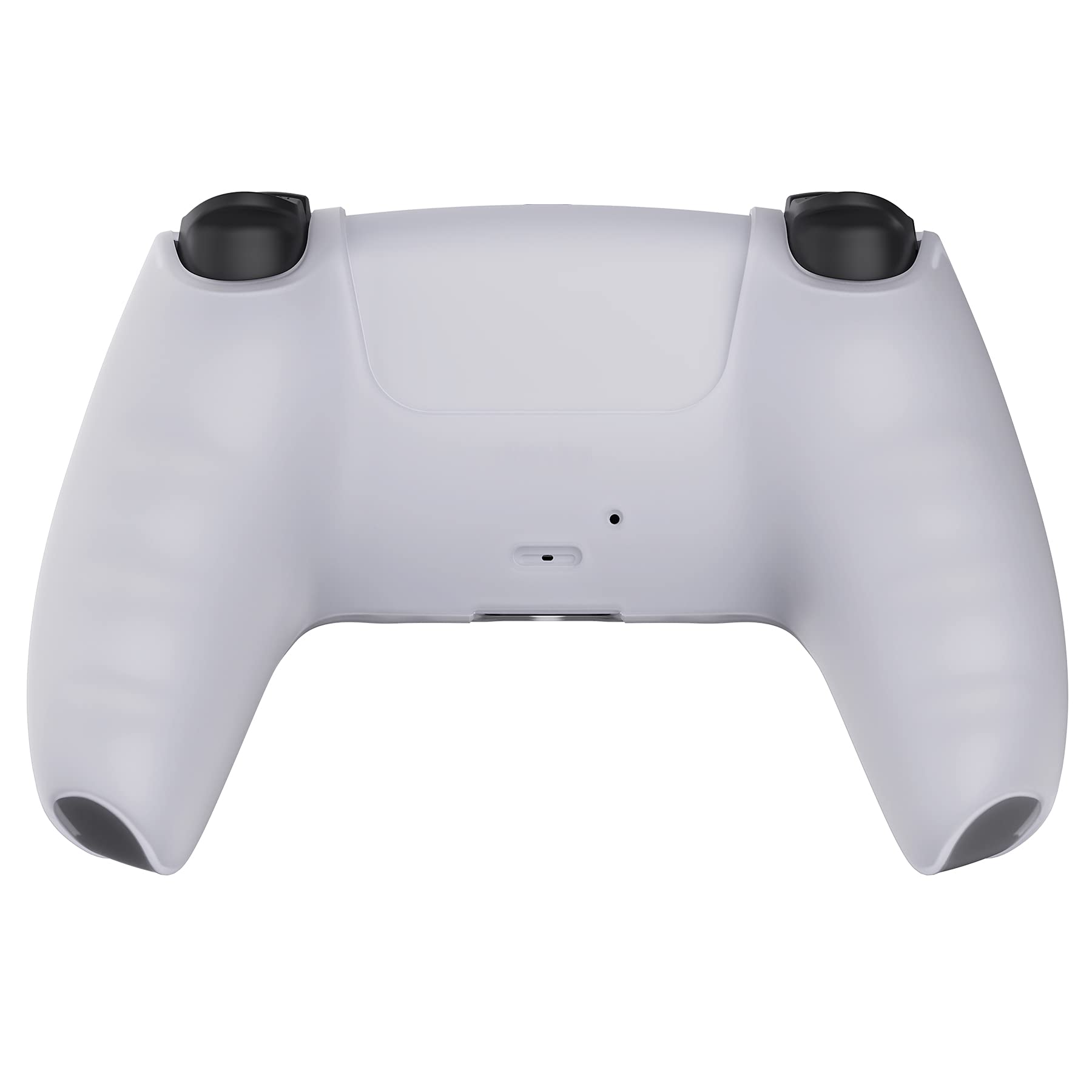 PlayVital Anti-Slip Silicone Cover for PS5 Controller - Protective Case for PS5 Remote Control - Clear White - Perfect for Gaming, Streaming & Long Play Sessions