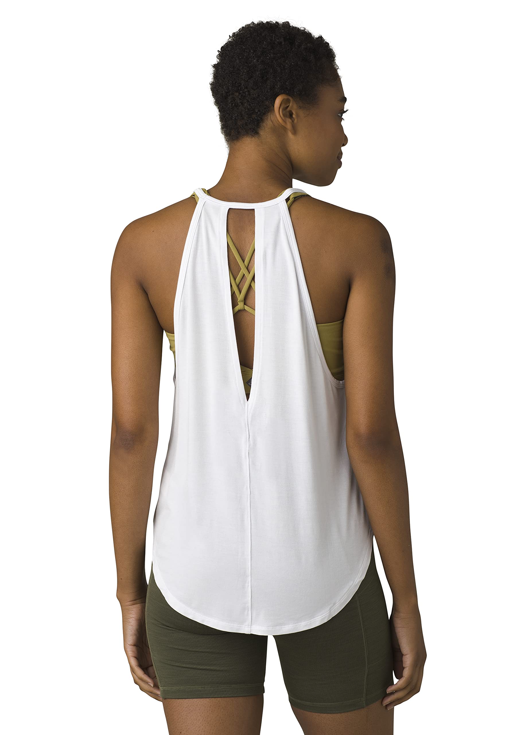 prAna Women's Foundation Slit Back Tank Top - Breathable Yoga & Workout Shirt for Women | Perfect for Gym, Running, Pilates & Casual Wear