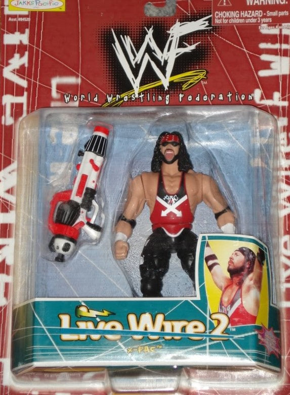 1999 WWF Jakks Pacific Live Wire Series 2 X-Pac Action Figure - Exclusive Collectible Wrestling Toy for Display & Play