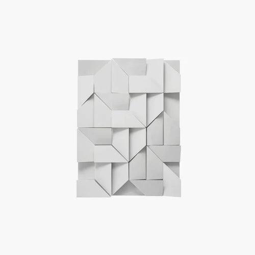 Modern Geometric Panel White LED Wall Lights - Sleek Contemporary Lighting for Living Room, Bedroom, and Office Decor