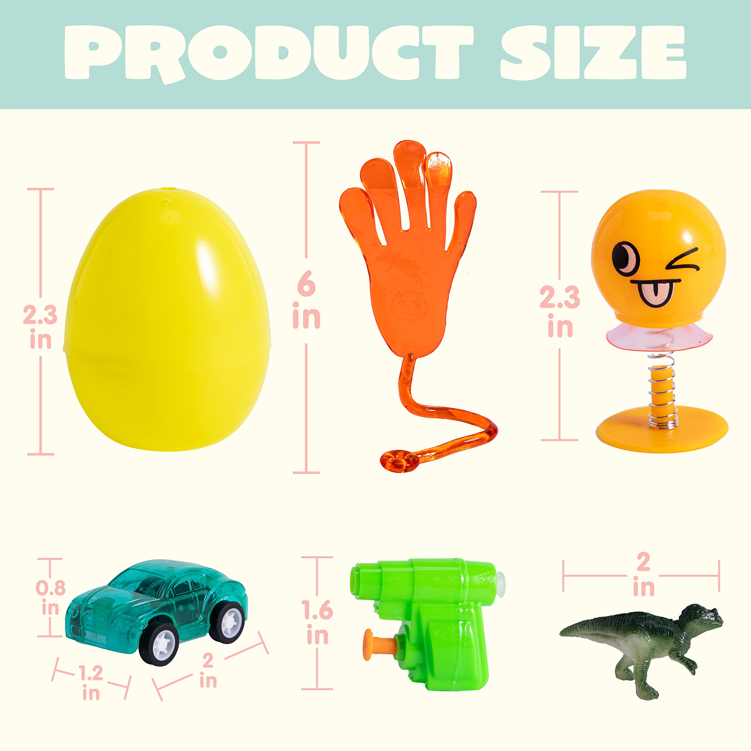JOYIN 48Pcs Prefilled Easter Eggs with Assorted Toys Inside - Fun Easter Basket Stuffers & Party Favors for Kids, Boys & Girls - Perfect for Classroom Exchanges, Easter Egg Hunts & Spring Celebrations