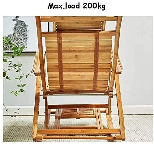 Portable Folding Lounge Chair for Camping, Balcony & Home - All-Season Rocking Rattan Sun Chair | Perfect for Outdoor Relaxation, Patio Lounging & Backyard Comfort