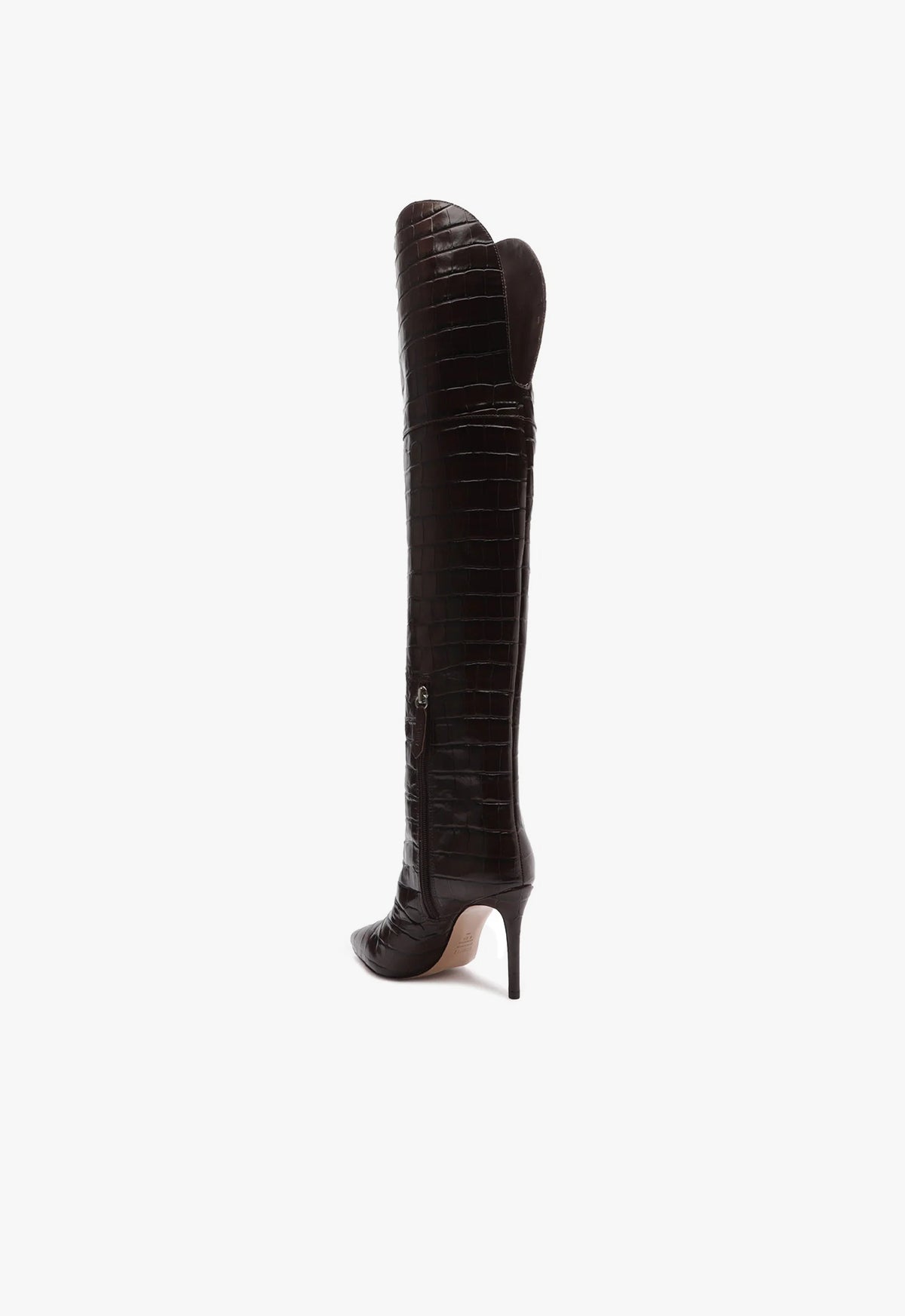Maryana Women's Over The Knee Leather Boots - Stylish High Heel Thigh High Boots for Winter, Party & Night Out