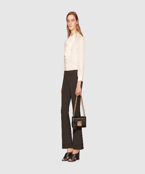 Gucci Padlock Small Signature Shoulder Bag for Women - Black Leather Crossbody Purse | Perfect for Work, Travel & Evening Events