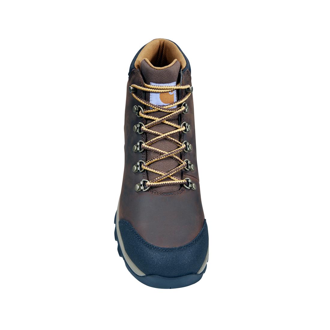 **Gilmore 5 Inch Soft Toe Waterproof Work Boots for Men - Dark Brown - Ideal for Construction, Hiking & Outdoor Activities**