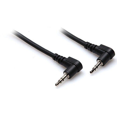 Hosa CMM-110RR 10-Pack 3.5mm Right Angle Stereo Audio Cables - Durable TRS Patch Cords for Headphones, Audio Interfaces, Mixers & Studio Equipment