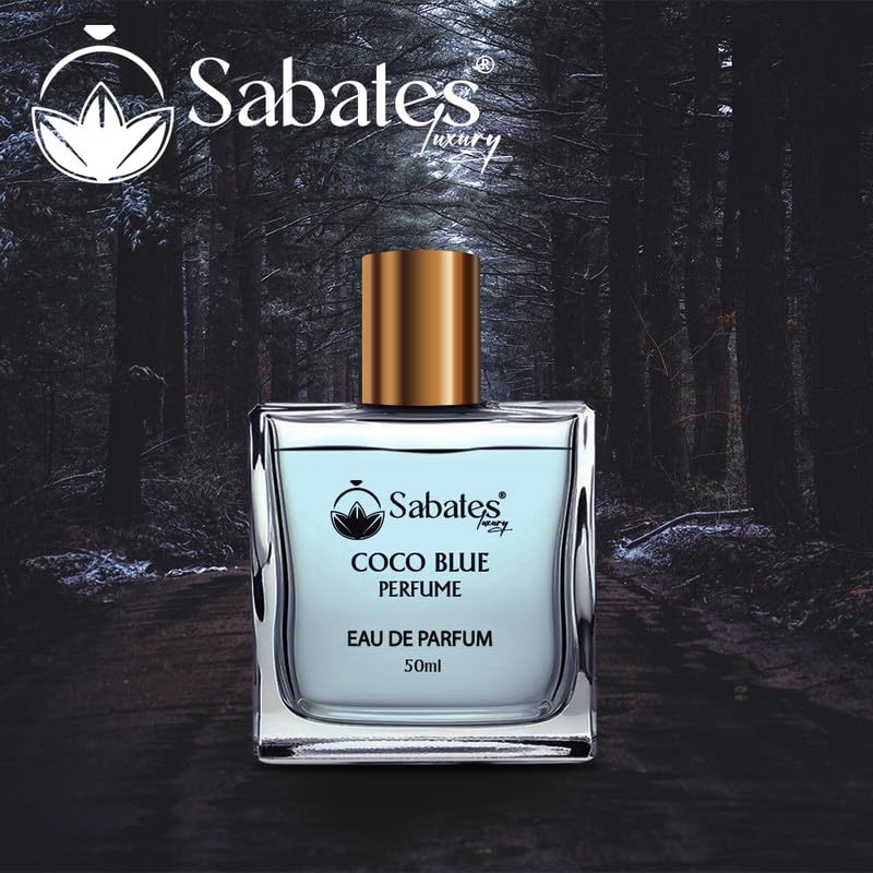 COCO BLUE Long Lasting Men's Cologne - Best Premium Fragrance for Date Night & Special Occasions | 50ml Eau de Toilette Body Spray for Men - Perfect Gift for Him