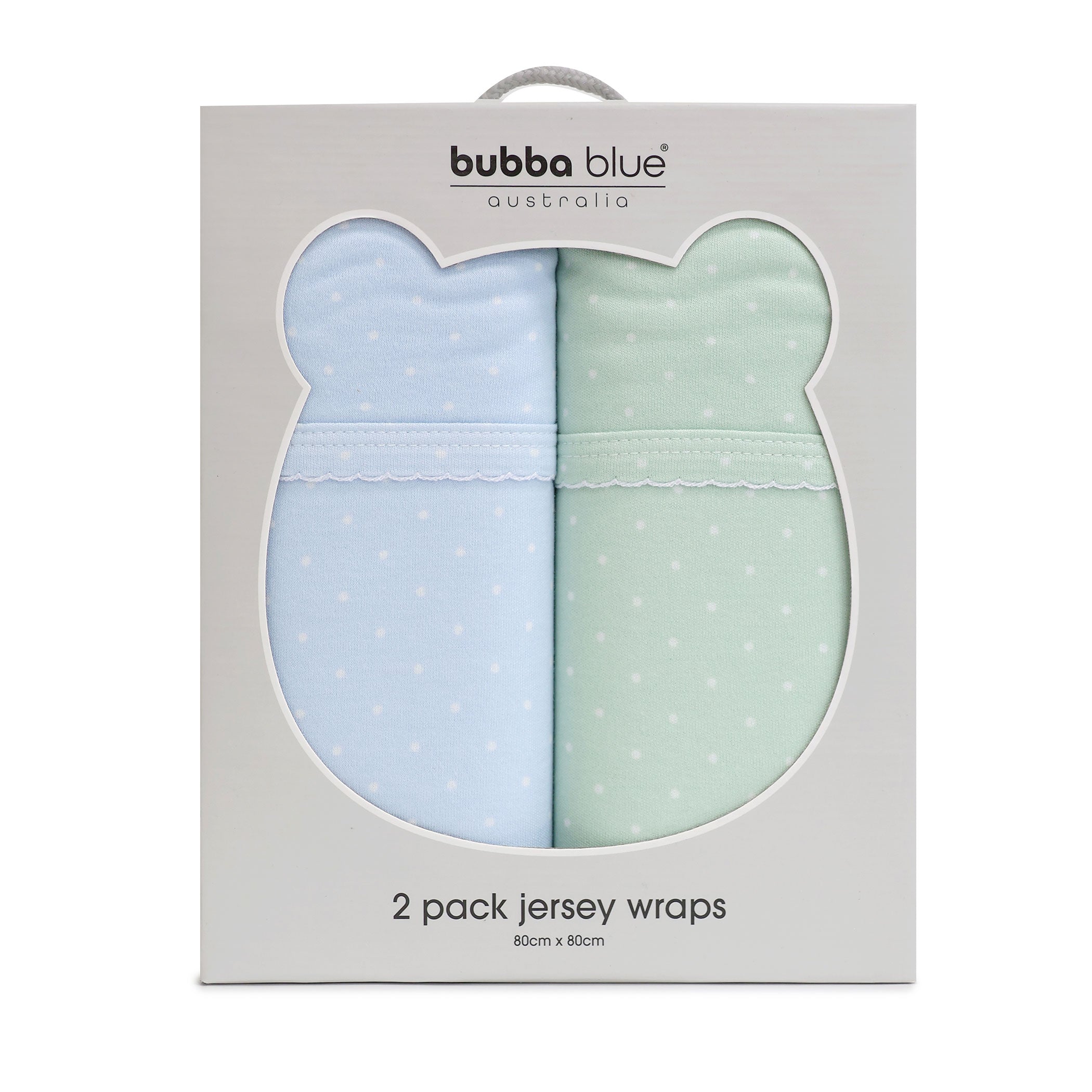 2-Pack Jersey Swaddle Wraps for Babies - Soft & Breathable Blue & Sage Confetti Print - Perfect for Newborns, Infants & Baby Showers