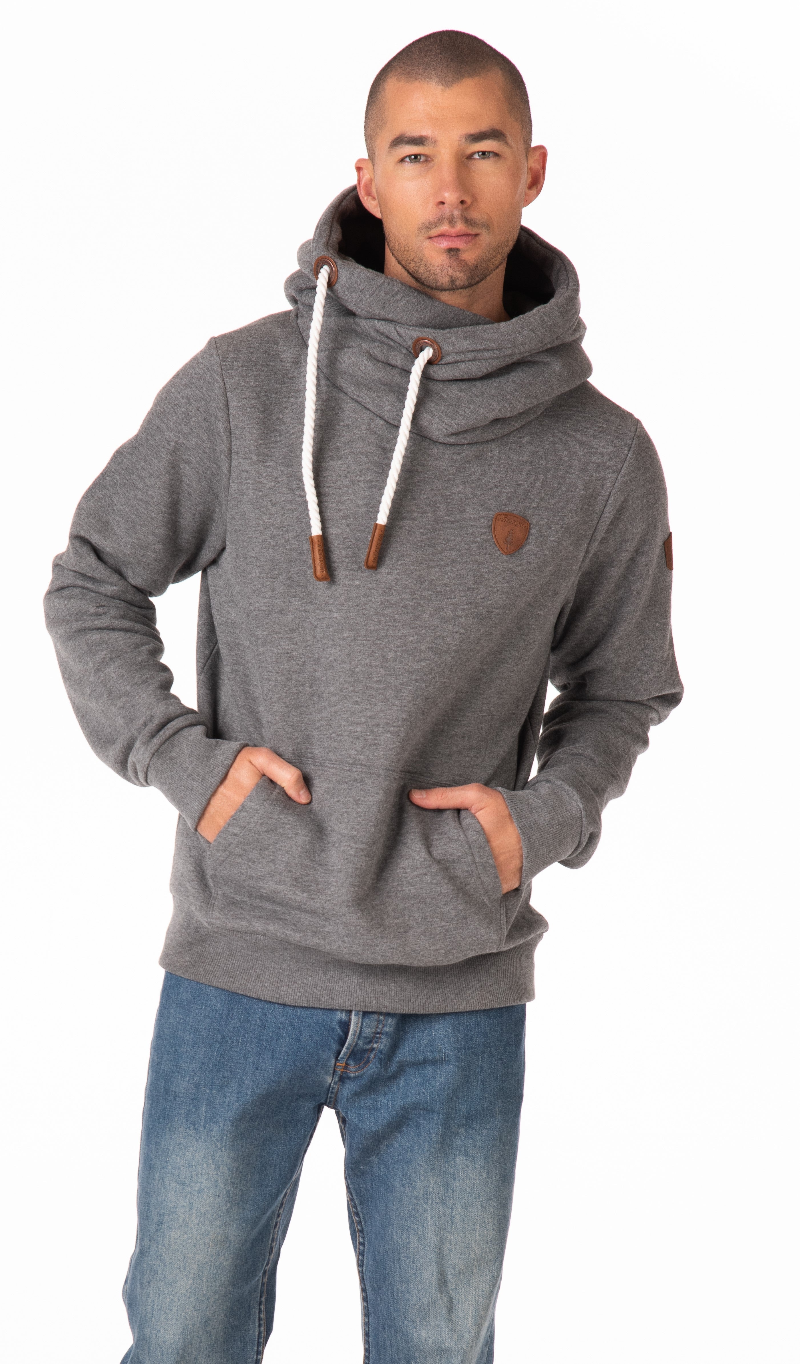Olympus Dark Heather Grey Hoodie for Men & Women - Soft Cotton Pullover Sweatshirt with Kangaroo Pocket | Perfect for Casual Wear, Gym, and Outdoor Activities