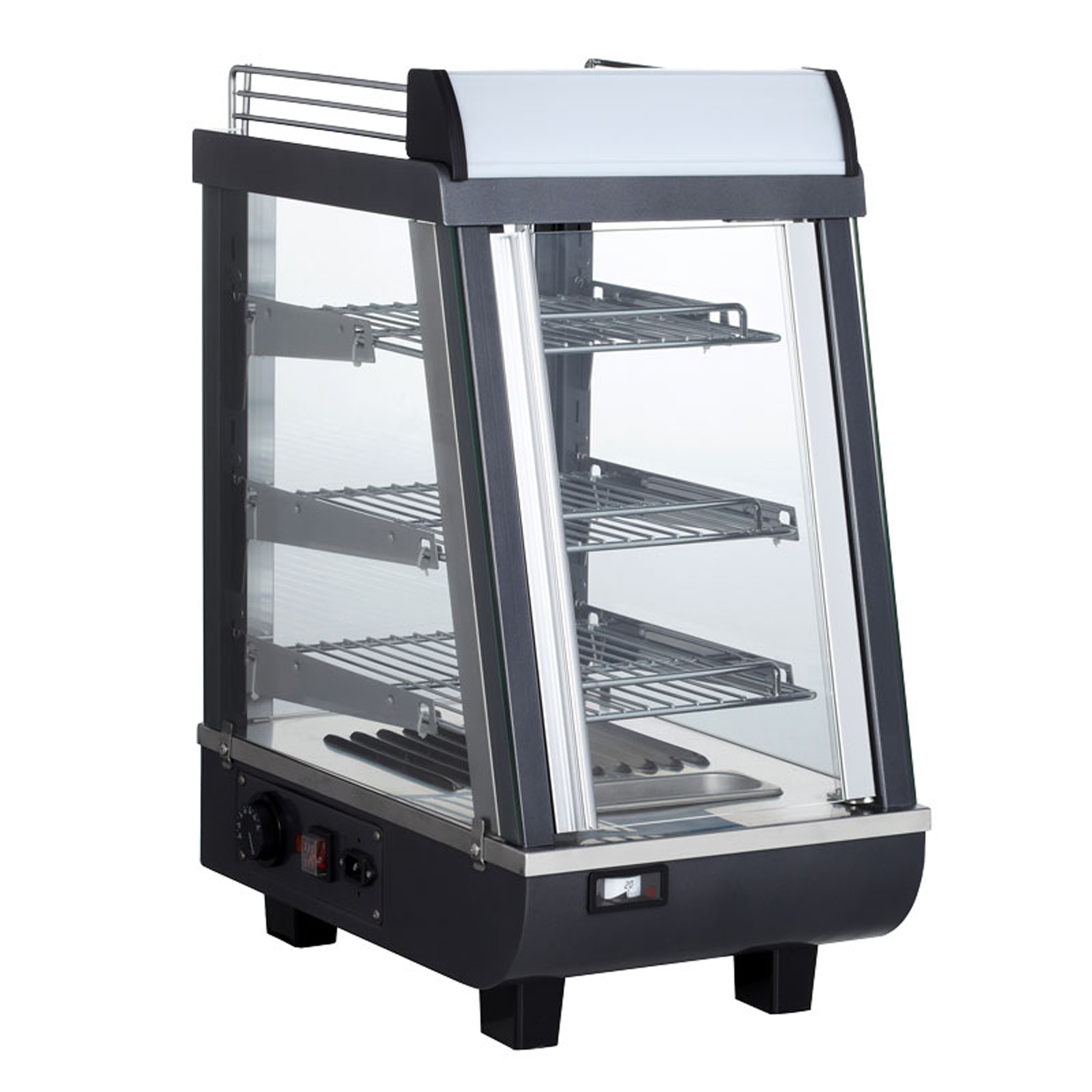 Omcan 13 Inch Commercial Food Display Warmer - 76L Capacity (44437) - Perfect for Restaurants, Cafes & Buffets