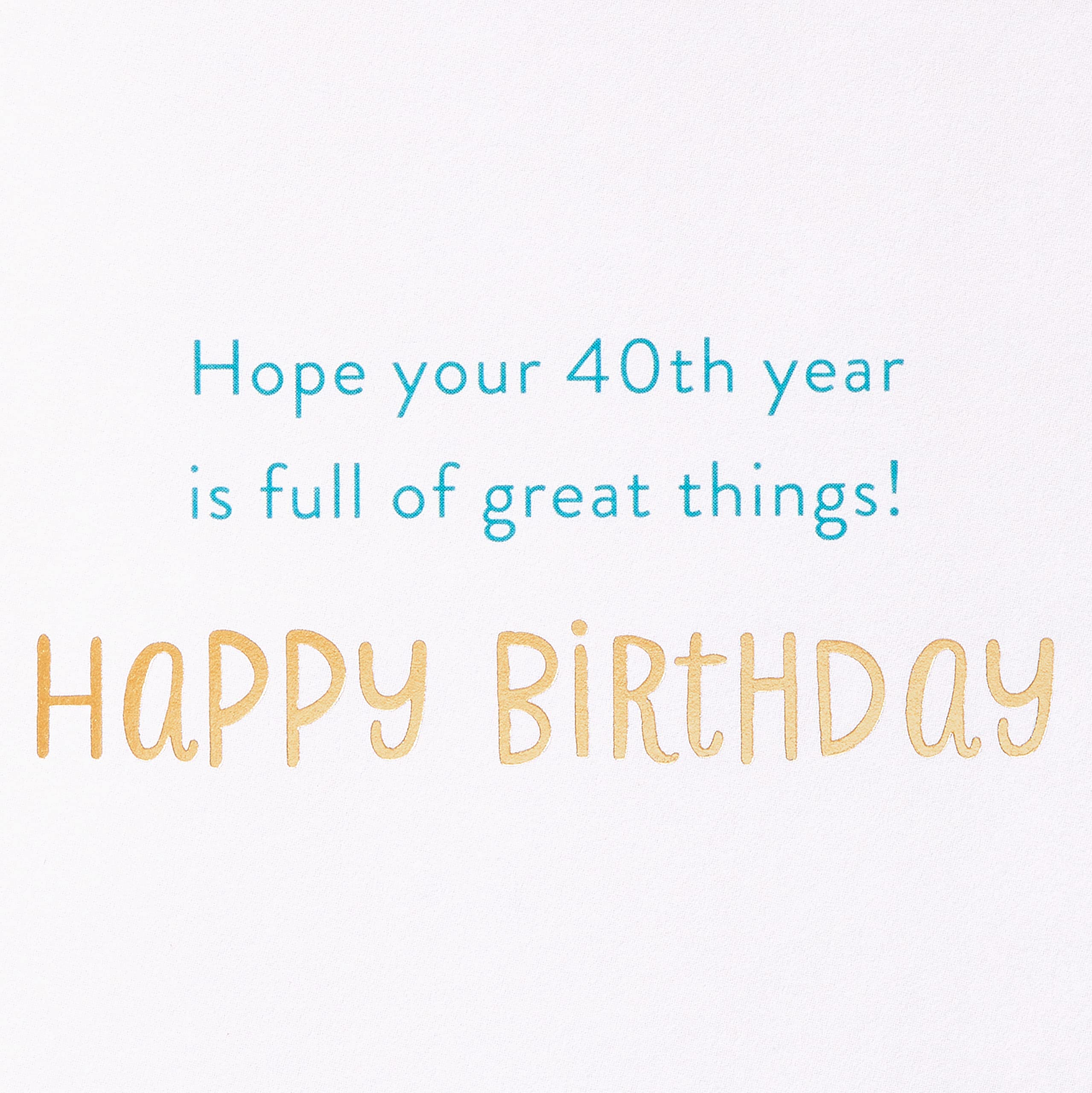American Greetings 40th Birthday Card - Funny & Elegant Design for Milestone Celebration - Perfect for Parties, Gifts & Special Moments