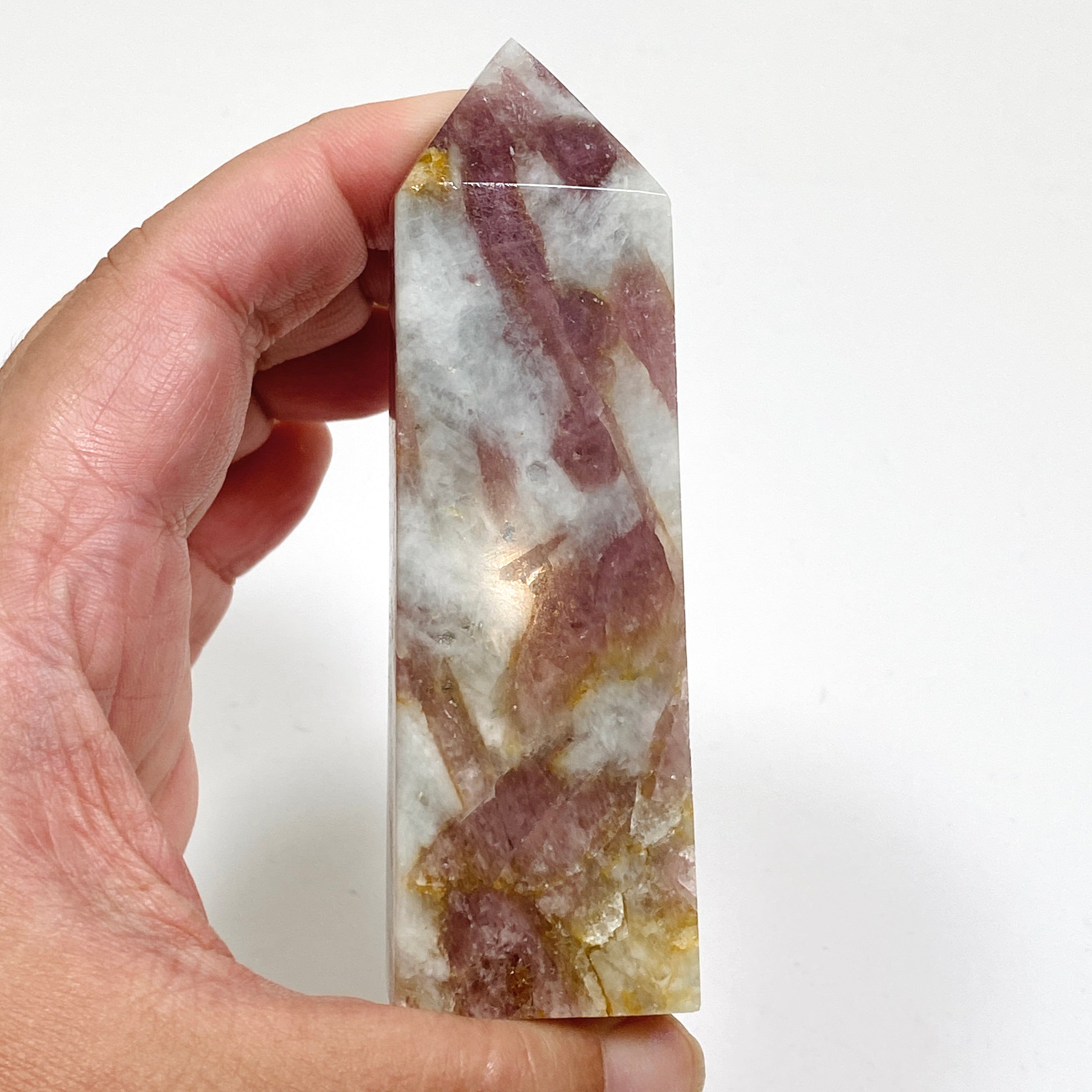 Natural Pink Tourmaline Quartz Point Crystal - PTT 02 for Healing, Meditation & Energy Work - Perfect for Home Decor, Reiki Practice & Spiritual Gifts