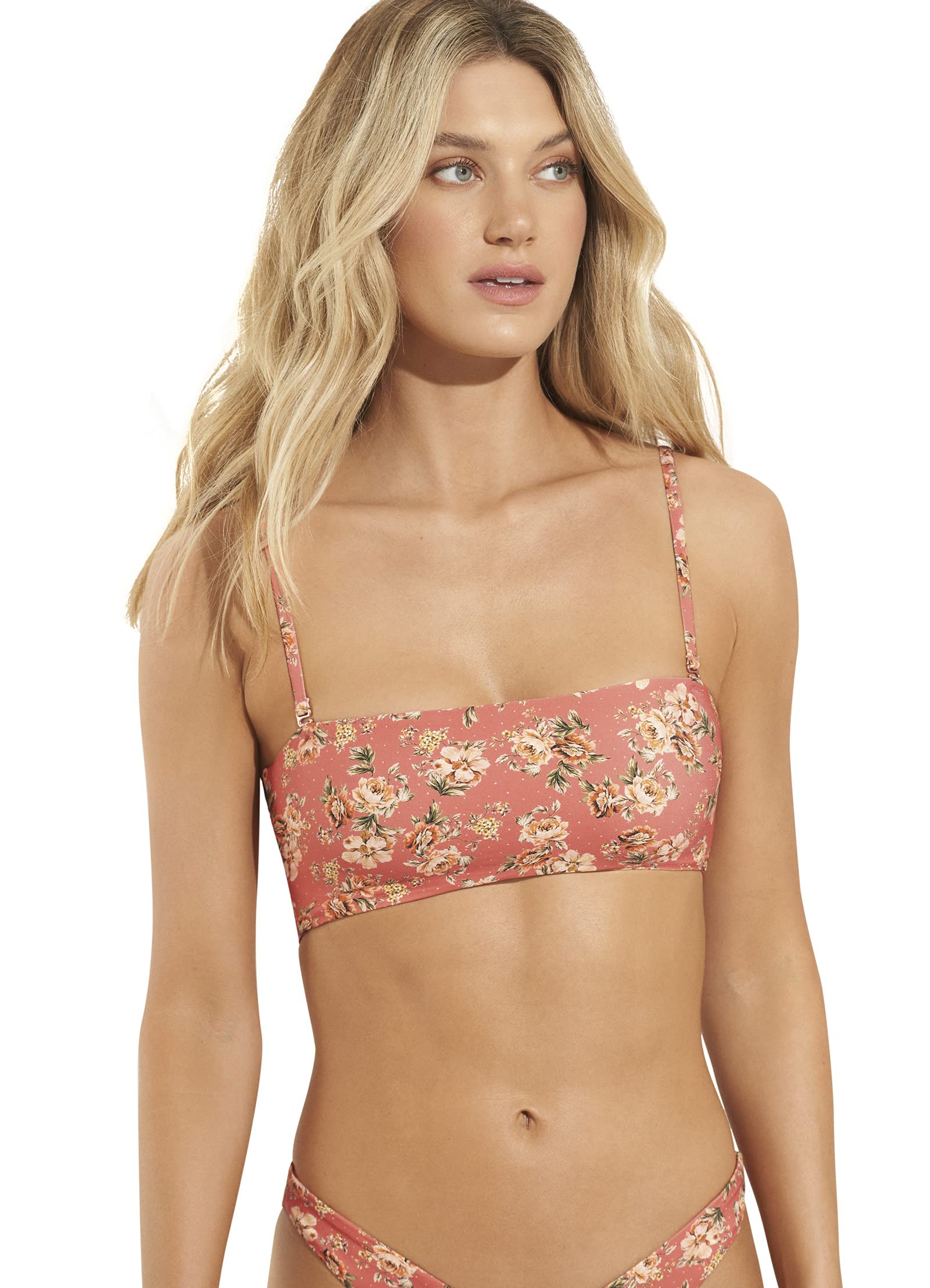 Maaji Women's Bandeau Top with Removable Soft Cups & Adjustable Straps - Perfect for Beach, Pool, Yoga & Summer Outfits