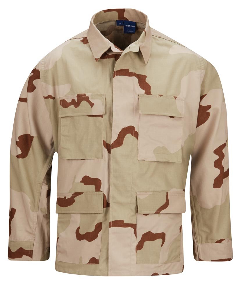 Propper Men's F545455 BDU Coat - Tactical Military Jacket for Outdoor Hunting & Hiking | Durable Camouflage Field Coat for Men