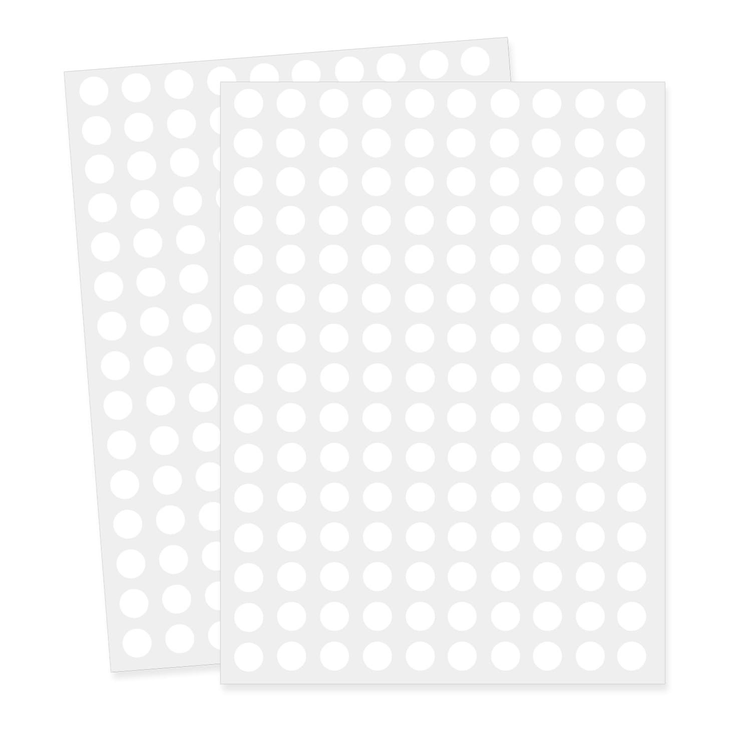 0.25 Inch Round Permanent Adhesive Color-Code Dot Stickers - White (1800 Pack) - Perfect for Office Organization, File Labeling & Inventory Management