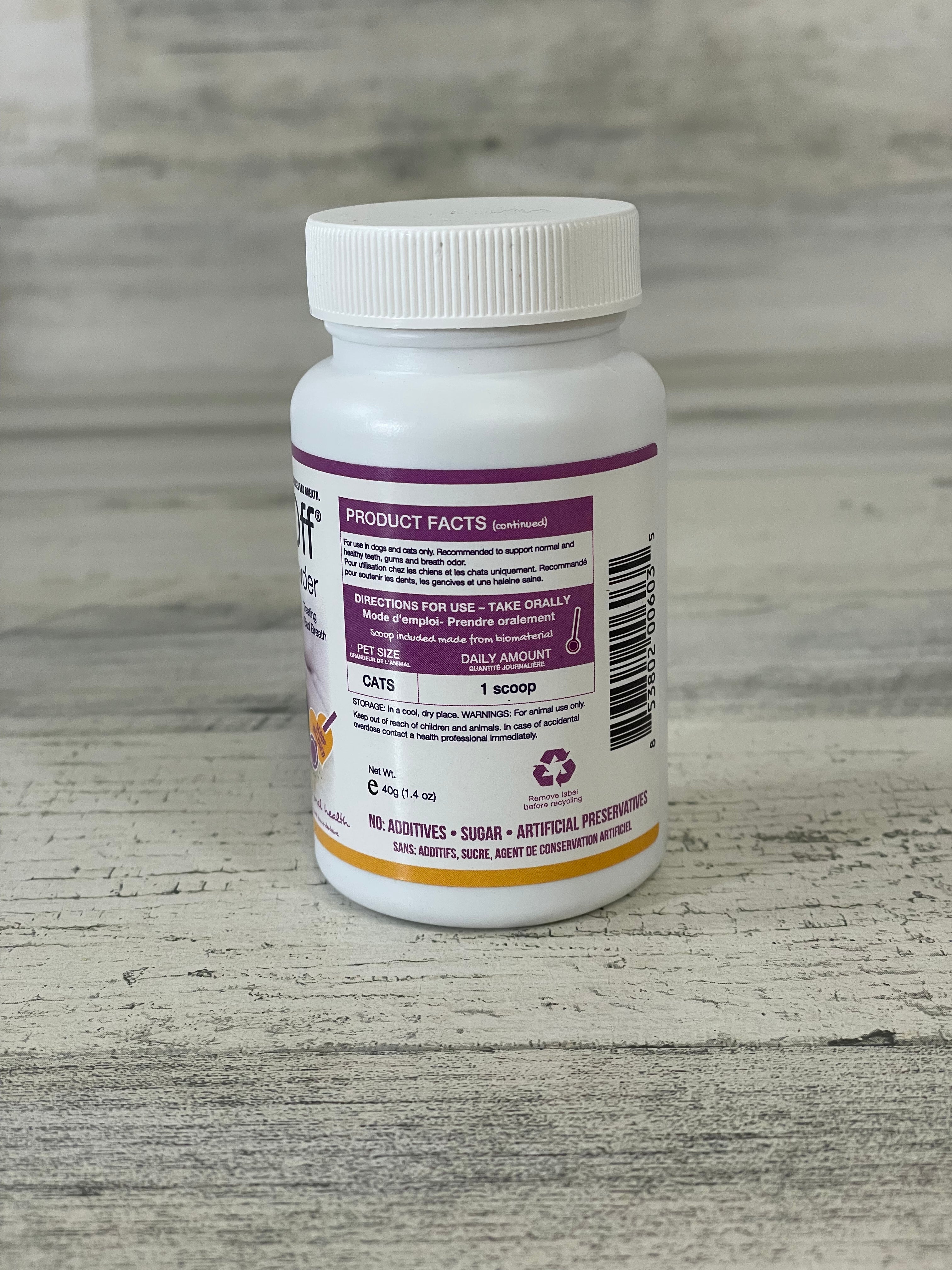 Proden PlaqueOff Powder for Cats - Dental Care & Tartar Control for Healthy Teeth | Fresh Breath & Oral Hygiene Solution for Cats | Perfect for Daily Use & Vet Recommended