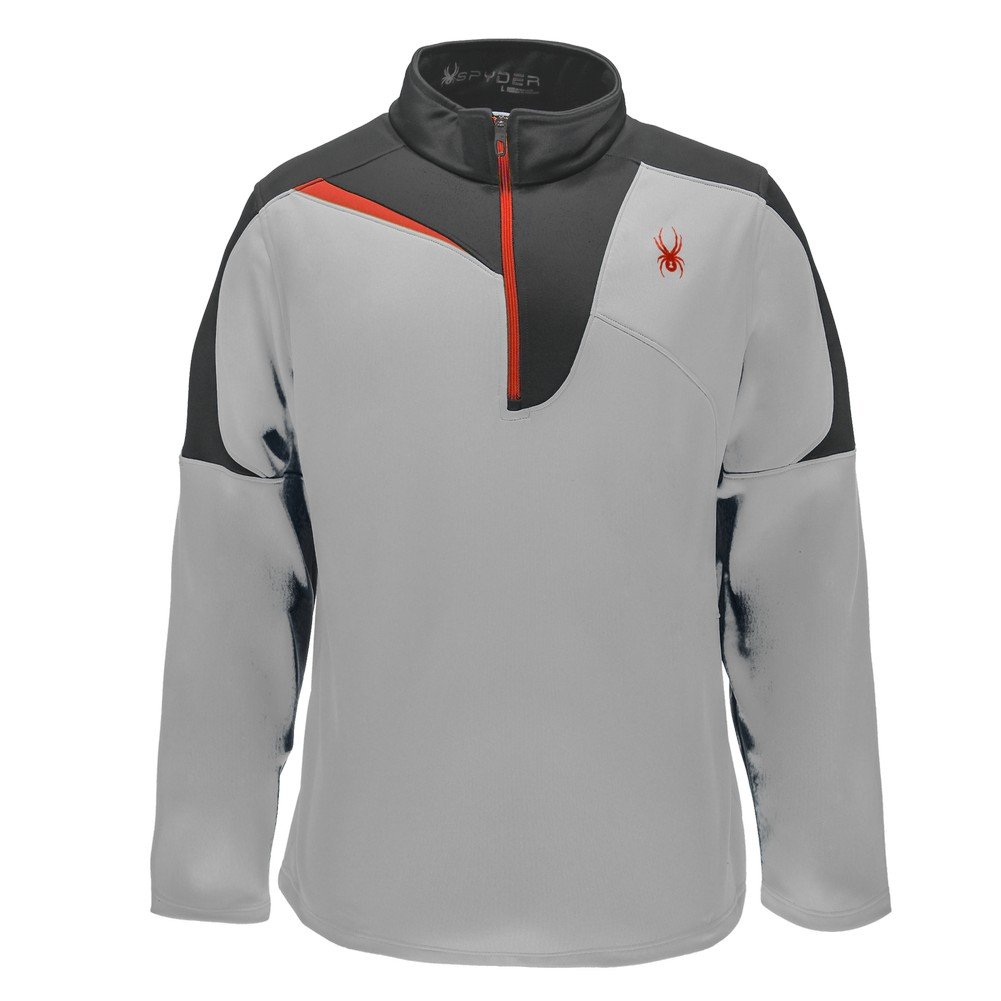 Spyder Men's Charger Therma Stretch T-Neck Tee - Thermal Base Layer for Skiing, Snowboarding & Winter Outdoor Activities