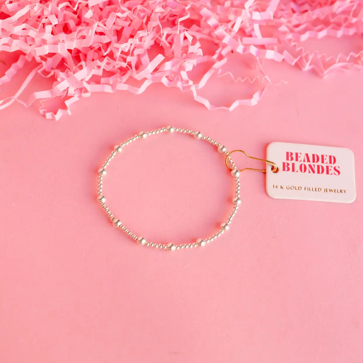 June Silver Beaded Bracelet for Women - Elegant Adjustable Beaded Jewelry for Everyday Wear, Gifts & Special Occasions
