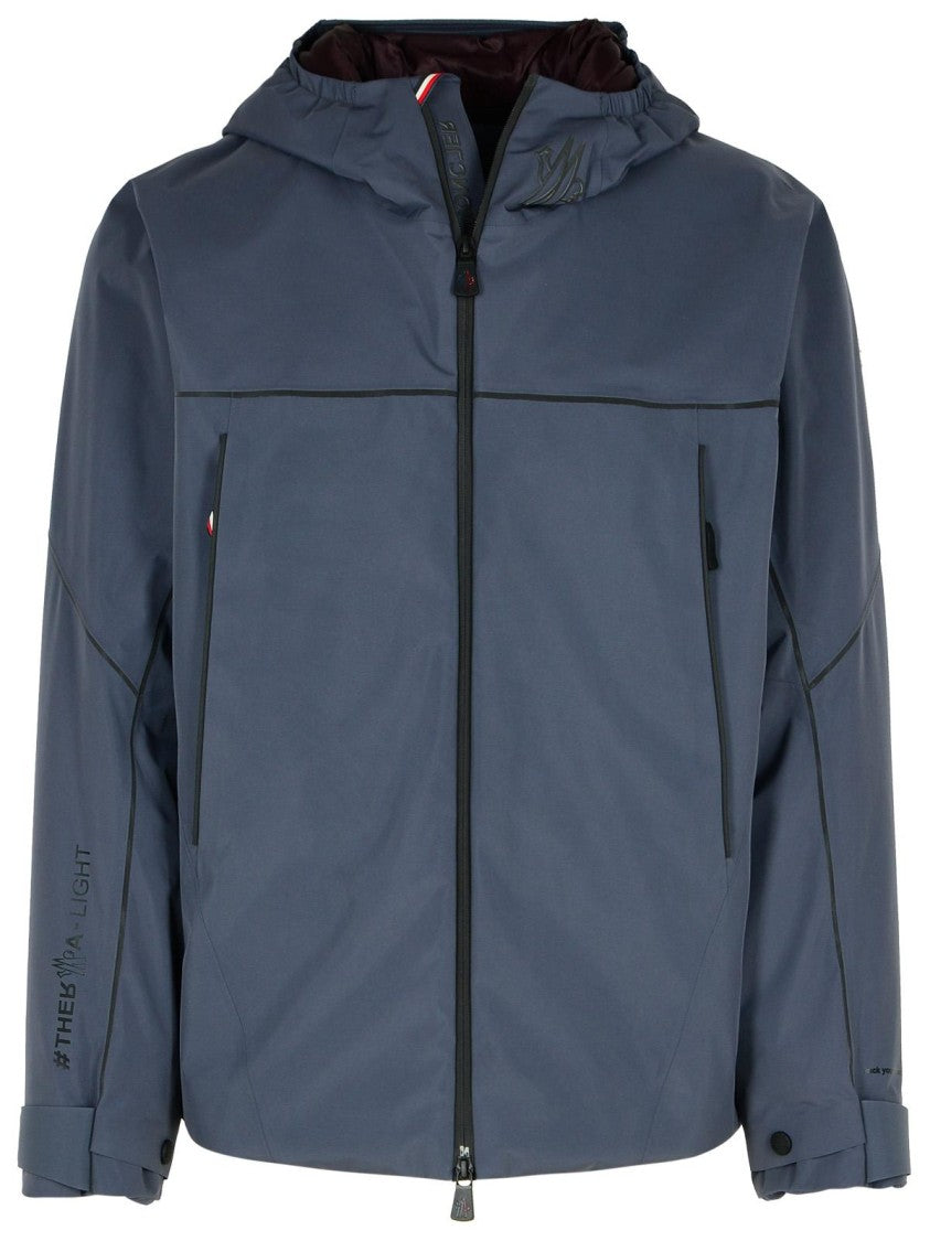 Thosis Grey Polyester Jacket for Men & Women | Lightweight Water-Resistant Windbreaker | Perfect for Outdoor Activities, Hiking & Travel