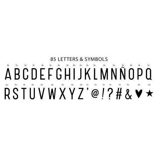 A Little Lovely Company Lightbox Letter Set - Customizable LED Message Board for Home Decor, Parties & Events - Perfect for Bedroom, Wedding, Birthday Celebrations