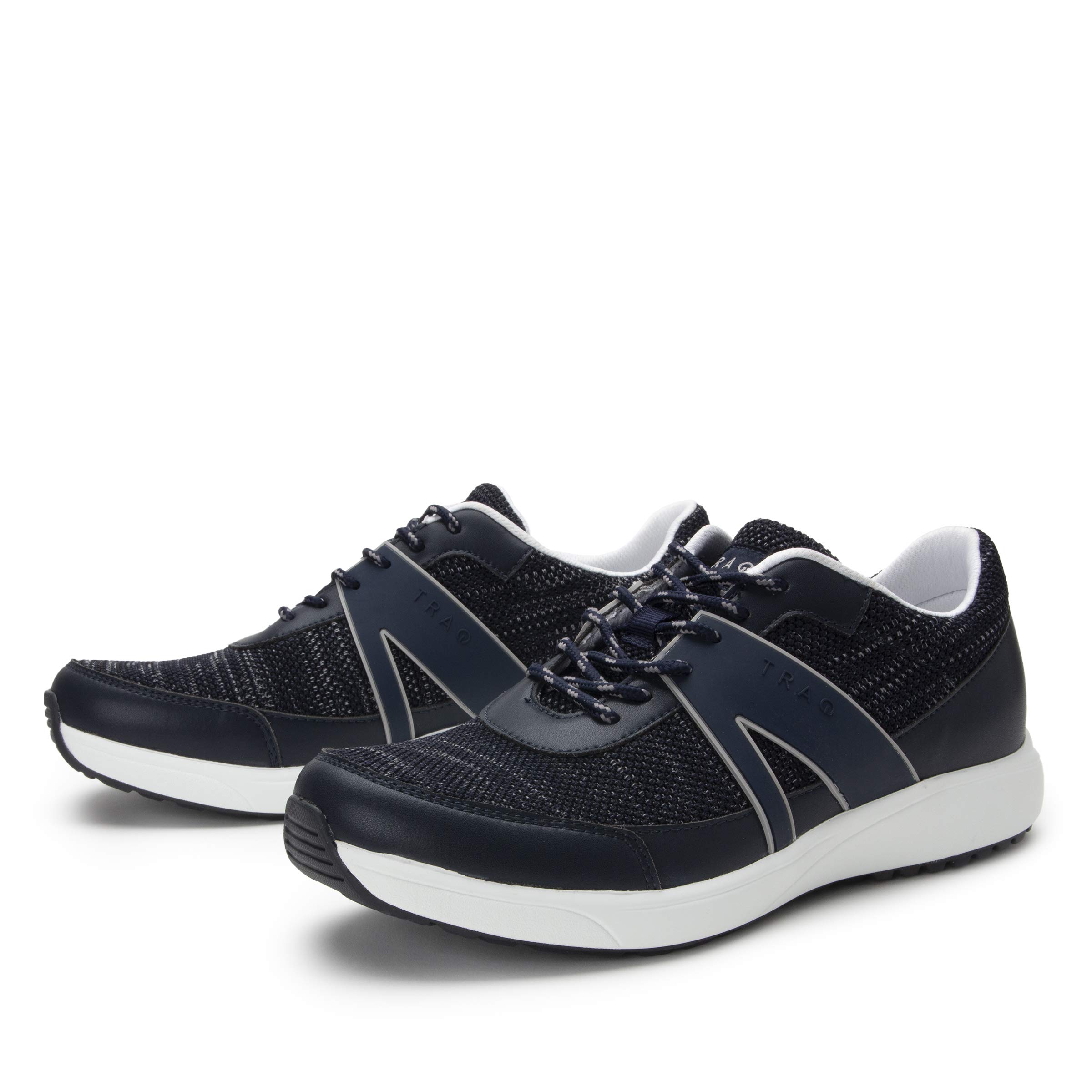 TRAQ by Alegria Men's Walking Shoes - Comfortable & Supportive Slip-Resistant Shoes for Nurses, Healthcare Workers & All-Day Wear - Ideal for Hospital, Clinic & Outdoor Walking