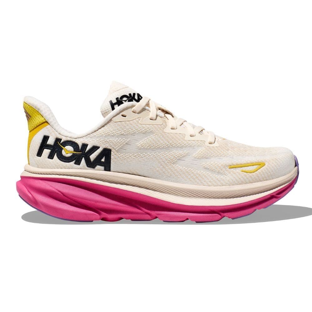 Hoka Women's Clifton 9 Wide Running Shoes - Lightweight Cushioned Sneakers for Road Running, Jogging & Walking - Comfortable Athletic Shoes for Women with Arch Support