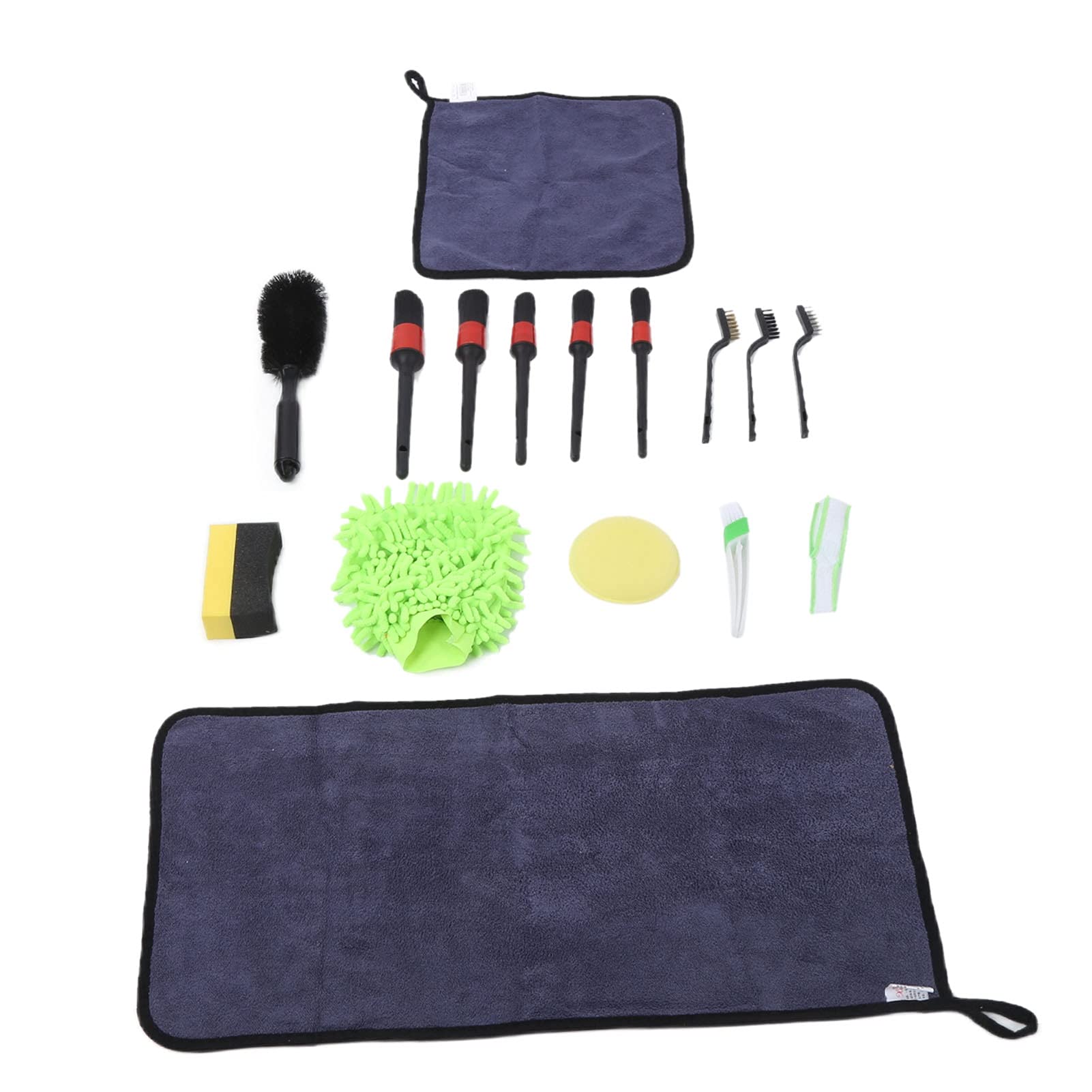 16pcs Car Cleaning Kit - Interior & Exterior Detailing Brushes for Dashboard, Seat & Window - Perfect for Auto Detailing & Washing