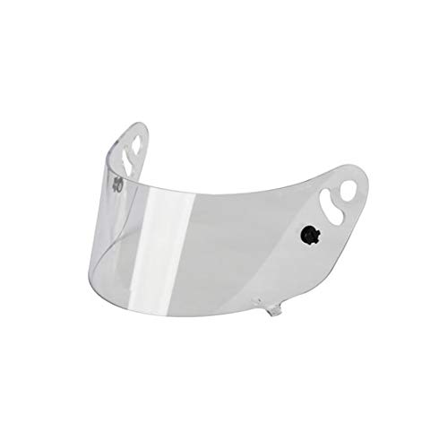 Impact Racing Omega Dark Smoke Helmet Shield - Compatible with Vapor, Charger & Draft Models - High-Visibility Sun Protection for Racing & Motorcycle Riding