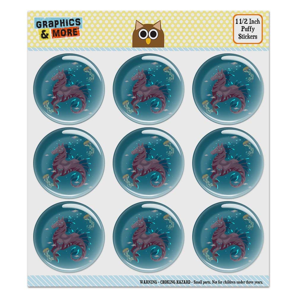 Mythical Sea Horse Stickers for Scrapbooking & Crafts - Fish Bubble Dome Set