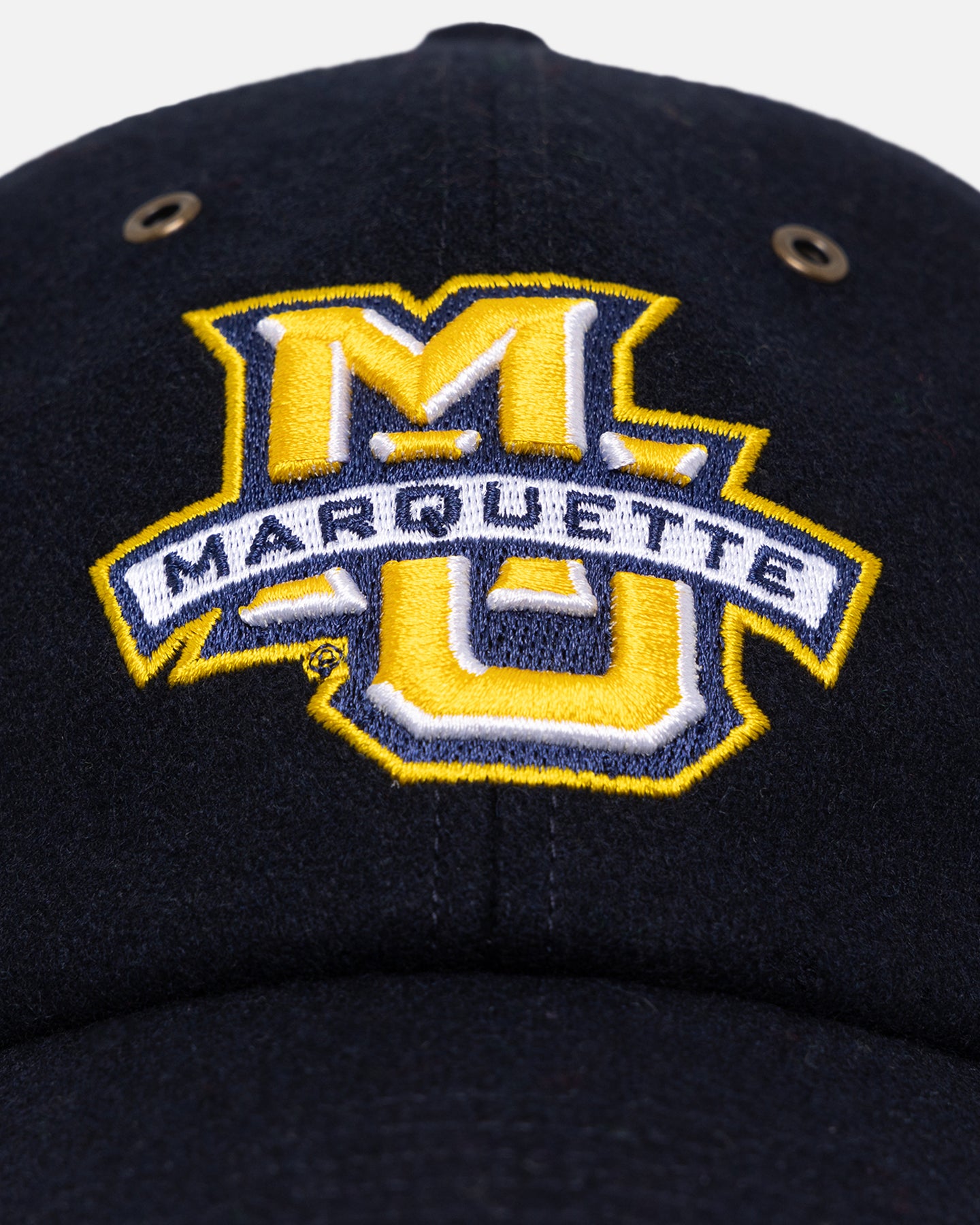 47 Brand Marquette Golden Eagles Wooly Clean Up Strapback Hat - Navy Blue Adjustable Baseball Cap for Men & Women - Perfect for Sports Fans, Game Day, and Casual Wear
