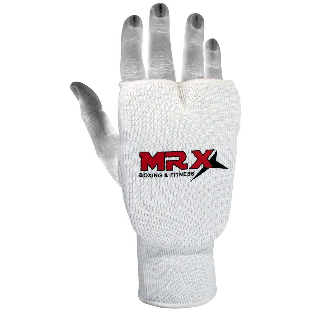 MRX Boxing & Fitness Elastic Training Karate Mitts - Punching Fist Guards for Martial Arts, MMA, Kickboxing - Pair of Protective Hand Wraps for Training & Sparring