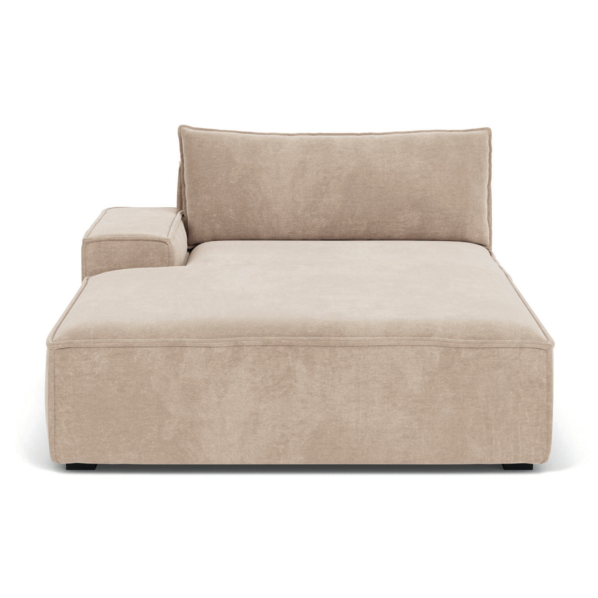 Daphne Fabric 1-Seater Left Chaise Modular Sofa - Modern Living Room Furniture for Small Spaces & Apartments