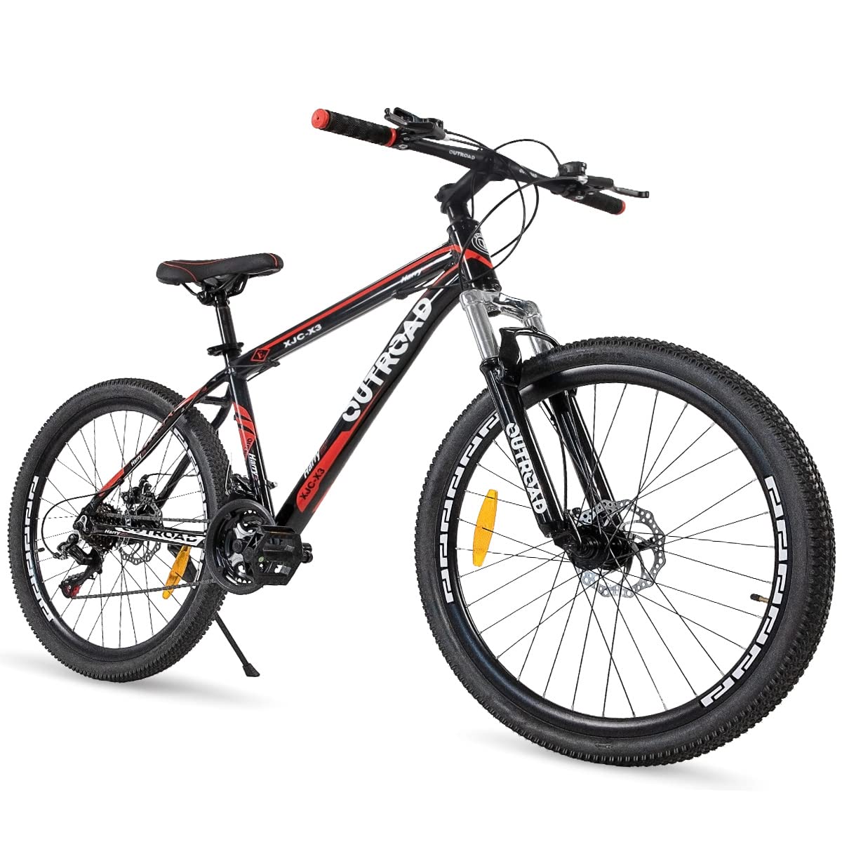 **Max4out 26 Inch Mountain Bike - 21-Speed Shimano Drivetrain, Lock-Out Suspension Fork, Aluminum/Carbon Steel Frame, Dual Disc Brakes - MTB Bicycle for Men, Women & Youth - Perfect for Trail Riding, Commuting & Outdoor Adventures**