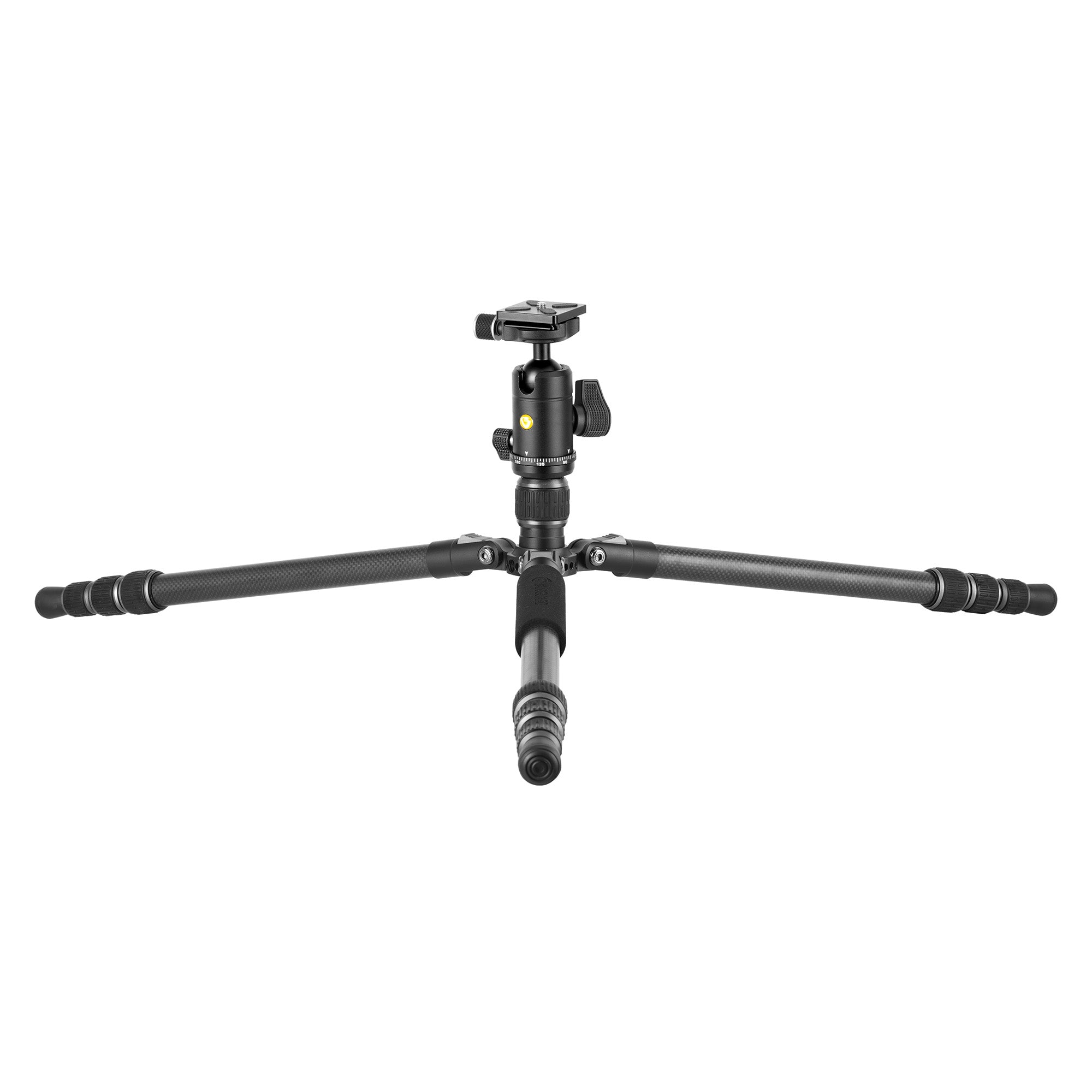 Vesta GO 264CB Carbon Fiber Travel Tripod with Ball Head - Compact & Lightweight Camera Tripod for Travel, Hiking, and Outdoor Photography