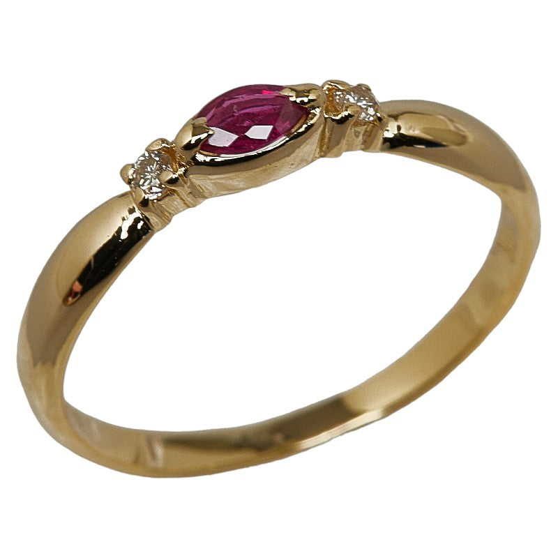 18K Gold Ruby & Diamond Ring for Women - Elegant Vintage Style Engagement & Wedding Jewelry Gift - Perfect for Anniversaries, Proposals & Special Occasions