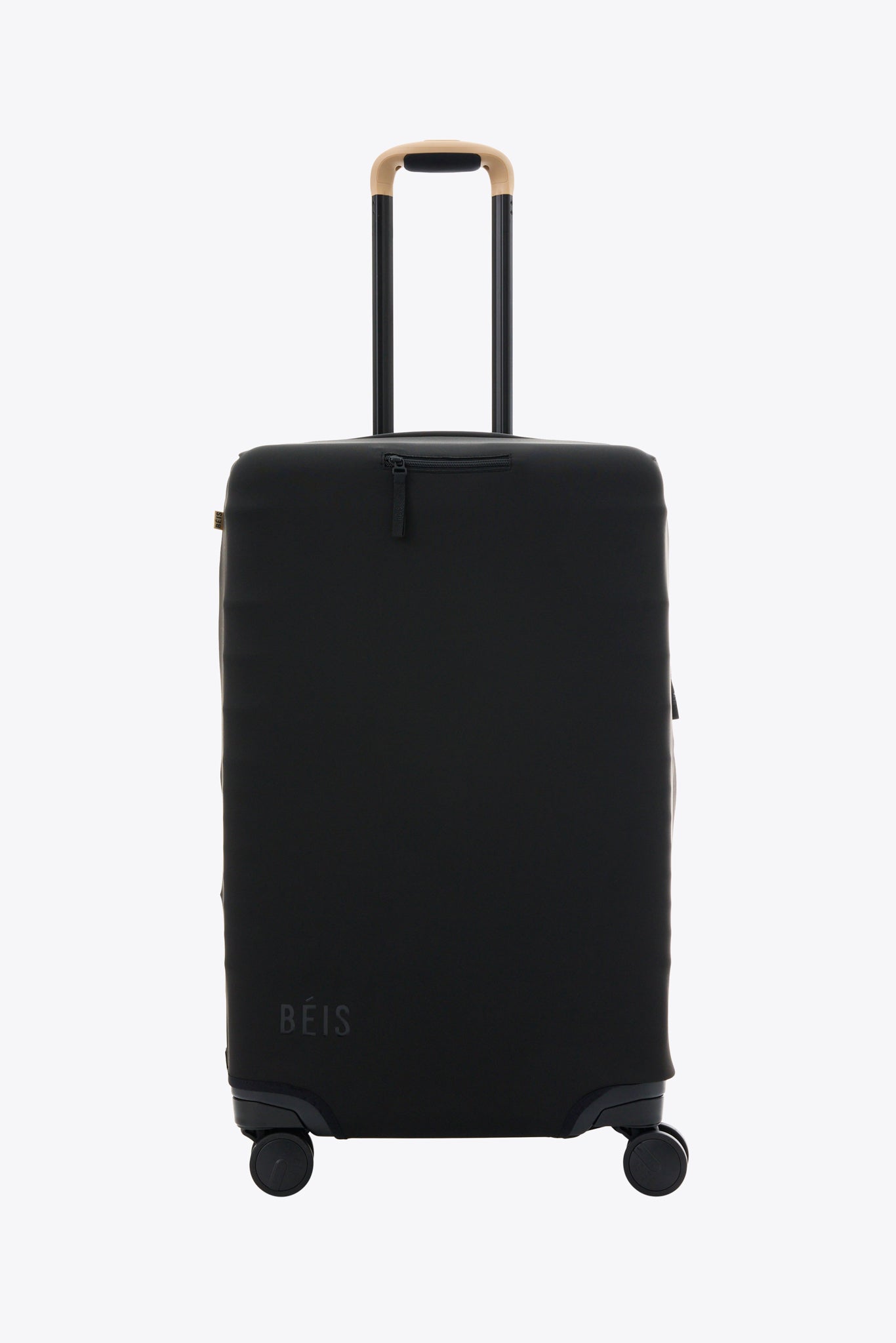Black Medium Check-In Luggage Cover - Durable Protective Suitcase Protector for Travel & Airplane Use