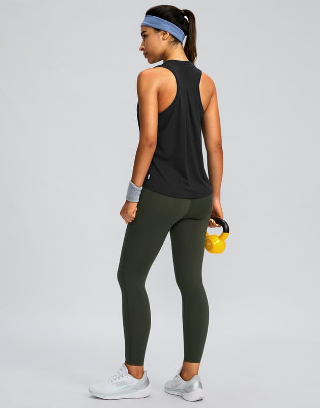 Best Women's Workout Tops - Racerback Athletic Tank Tops for Yoga, Running & Gym | Sleeveless Loose Fit Shirts for Women | Perfect for Yoga Classes, Gym Sessions & Outdoor Workouts
