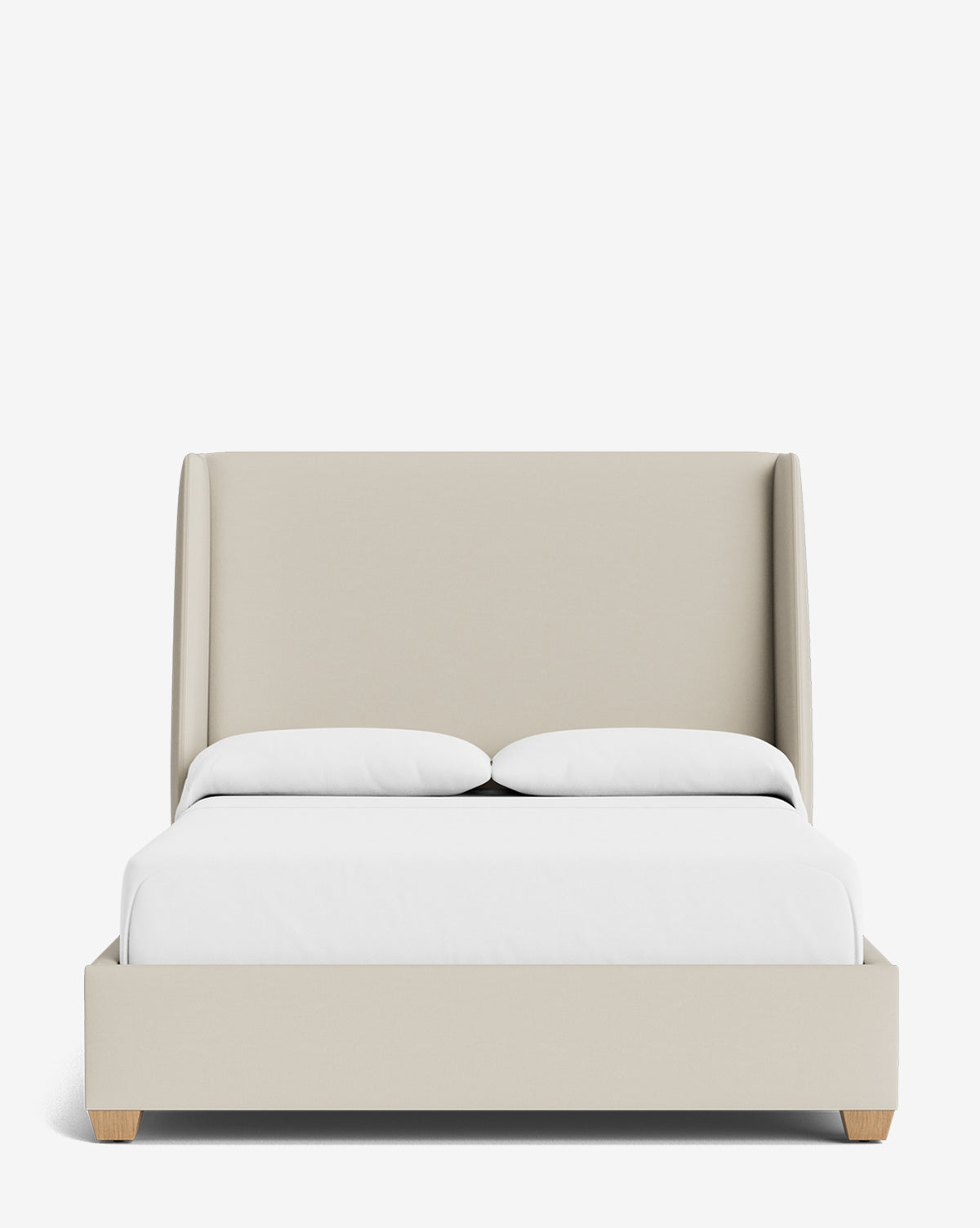 Walt Bed Tall Headboard - Queen Size Upholstered Bed Frame with Adjustable Height - Perfect for Modern Bedroom Decor & Small Spaces