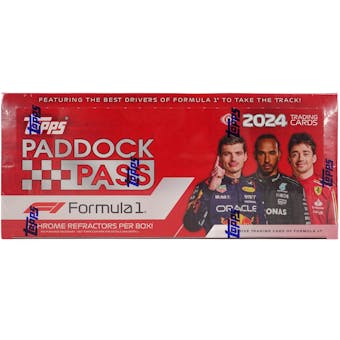 2024 Topps Paddock Pass F1 Formula 1 Racing Cards Hobby Box - Collectible Trading Cards for F1 Fans & Motorsport Enthusiasts - Perfect for Display, Trading, and Gifting