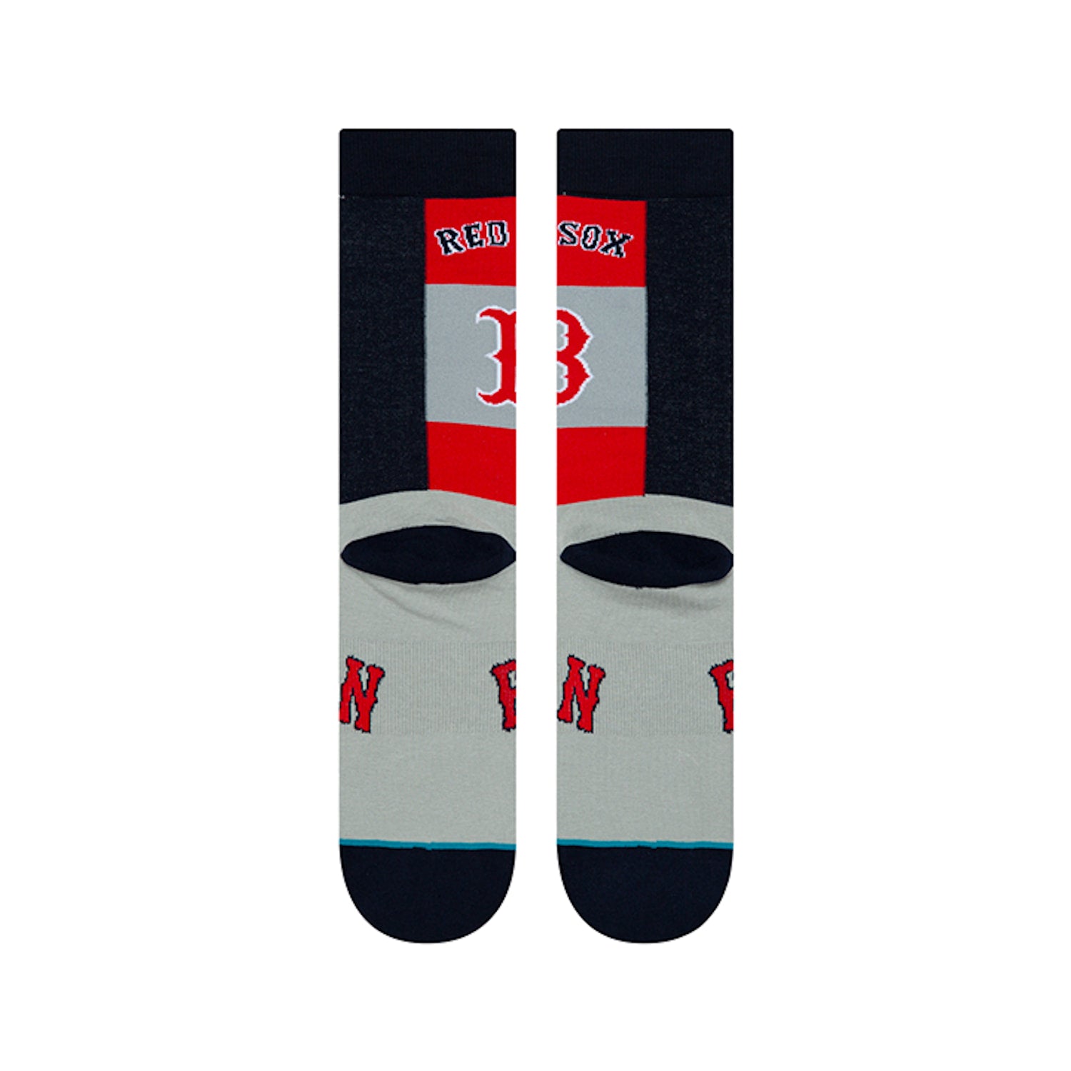 Stance MLB Boston Red Sox Pop Fly Crew Socks - Official Baseball Socks for Men & Women - Comfortable Athletic Socks for Sports, Workouts & Casual Wear