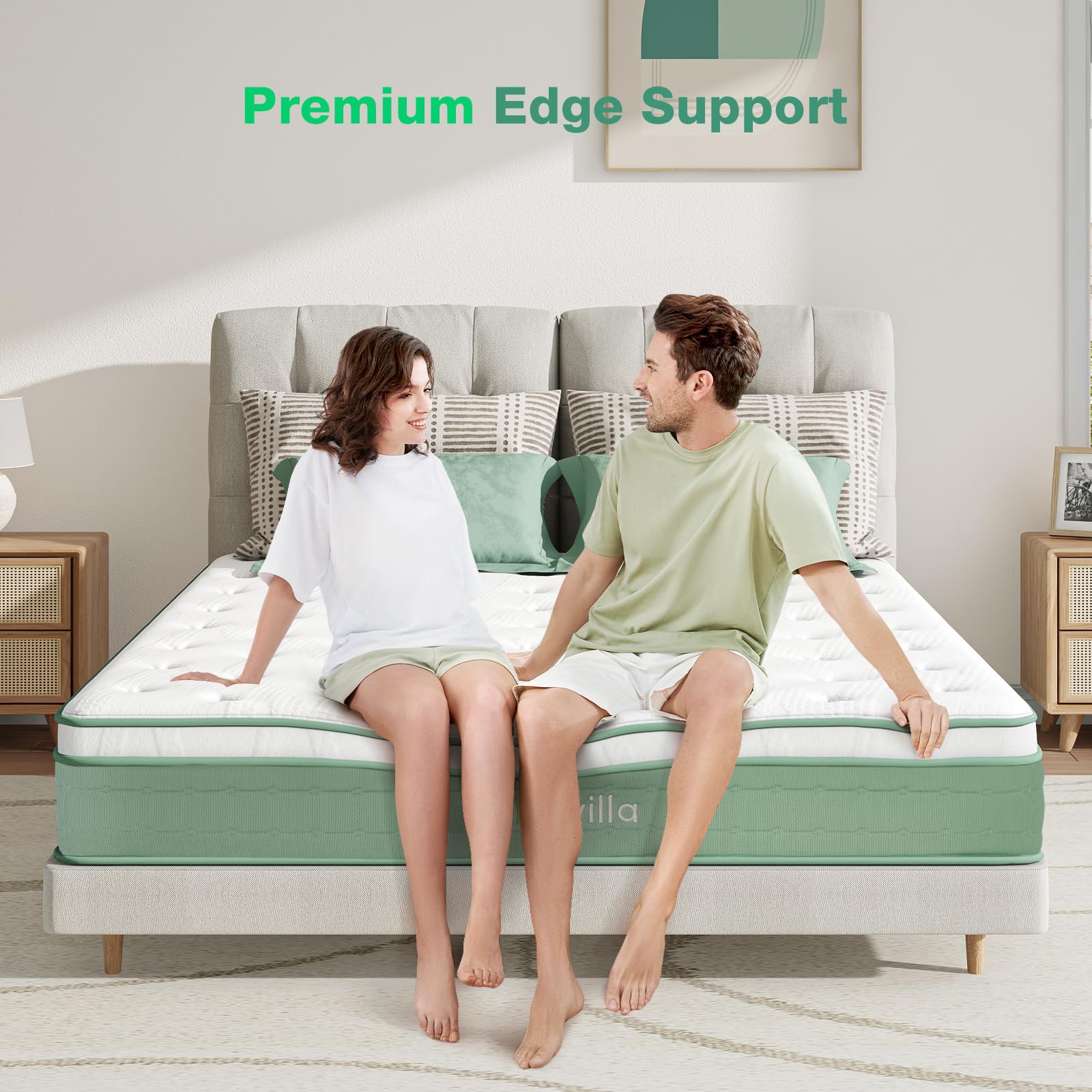 Novilla 10 Inch Twin Hybrid Mattress in a Box - Gel Memory Foam & Pocket Coil Innerspring for Support - Medium Firm Pillow Top Twin Size Bed - Perfect for Guest Rooms, Kids Rooms & Small Spaces