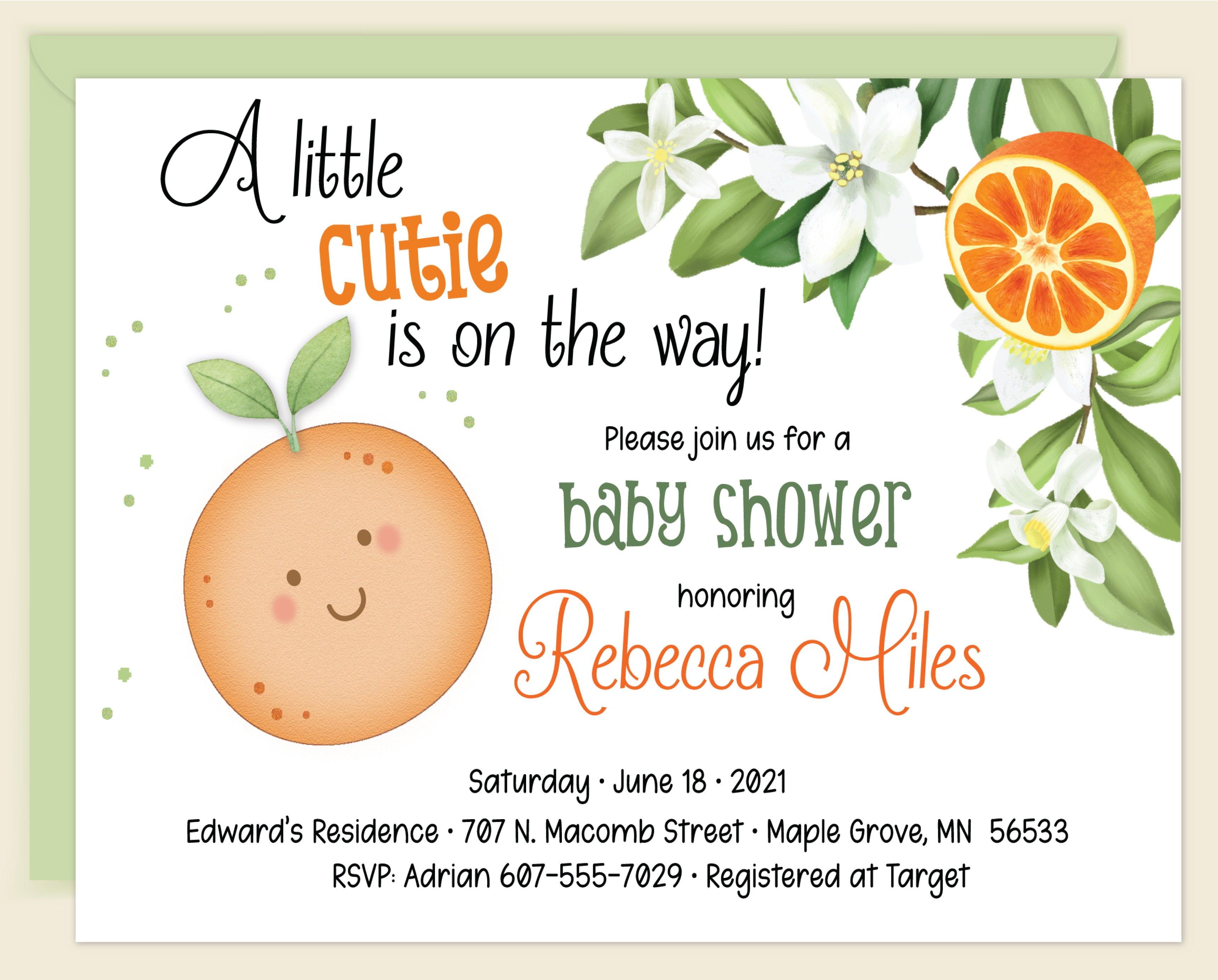 Little Cutie Baby Shower Invitation Cards - Adorable Gender Reveal Party Invites for Newborn Celebration - Perfect for Baby Shower Decorations & Announcements