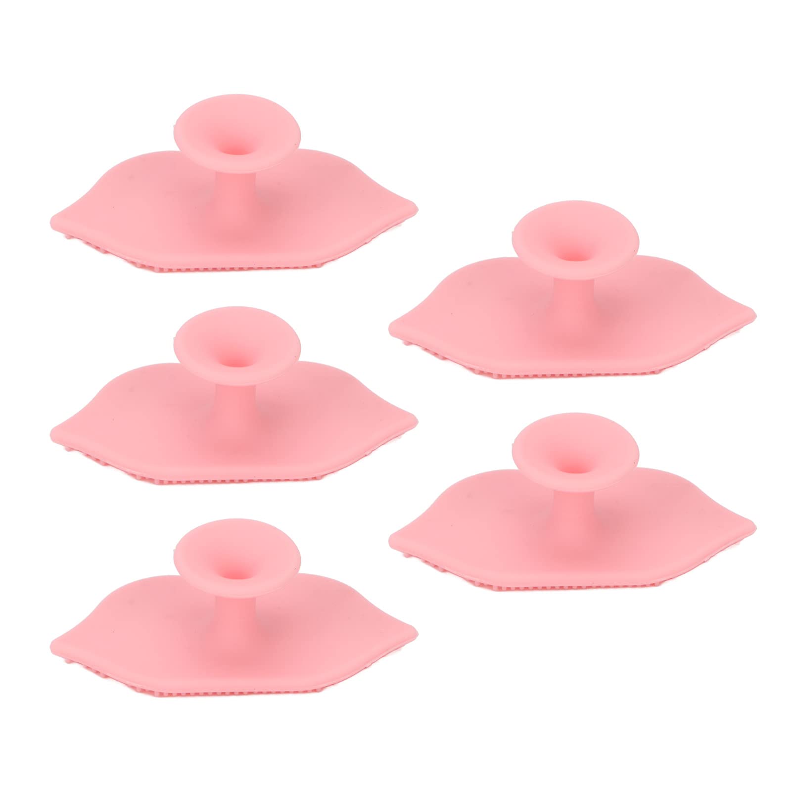Professional Silicone Lip Exfoliating Brush - 5 Pack Soft Bendable Lip Scrubbers with Sucking Cup for Deep Cleansing & Skin Care | Perfect for DIY Lip Scrubs, Spa Treatments & At-Home Beauty Routines