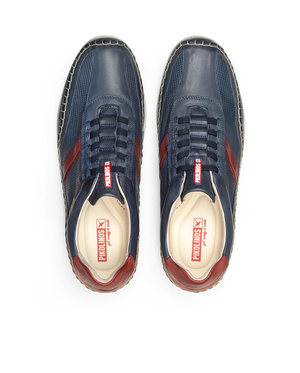 PIKOLINOS Men's Leather Sneakers - Comfortable & Stylish Casual Shoes for Walking, Travel & Everyday Wear