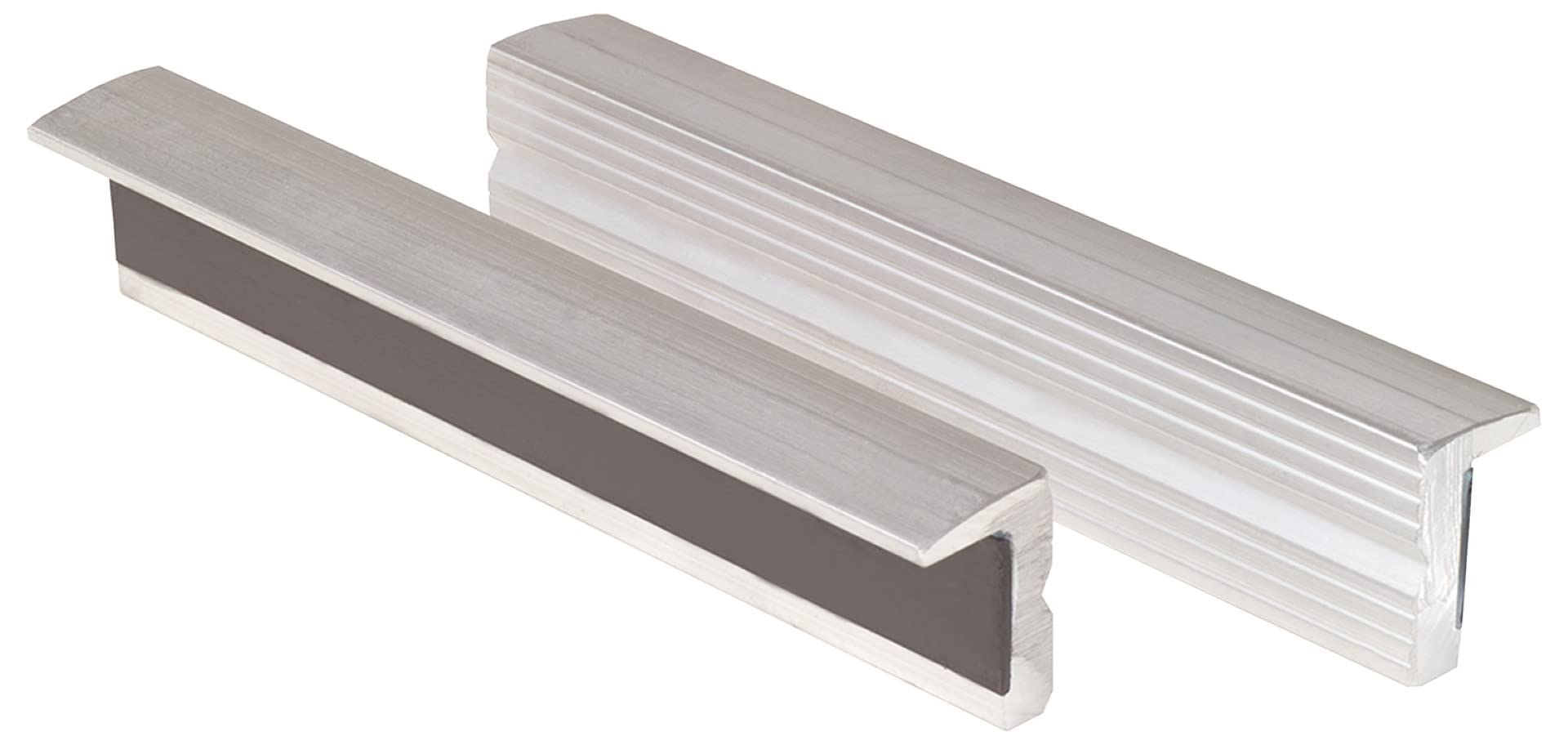 KS TOOLS 120mm Aluminum Bench Vice Protective Jaws with Textured Surface - Heavy Duty Clamping for Woodworking, Metalworking & DIY Projects - Perfect for Workshop, Garage & Home Repair Use