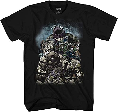 Marvel X-Men Villains Graphic T-Shirt for Men - Superhero Comic Book Tee - Black Cotton Short Sleeve Shirt (Medium) | Casual Wear, Cosplay, Comic Con, Gift for Marvel Fans